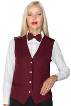 Carica l&#39;immagine nel visualizzatore di Gallery, Gilet unisex bordeaux 033003
