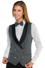 Carica l&#39;immagine nel visualizzatore di Gallery, Gilet doppiopetto gessato unisex 033308
