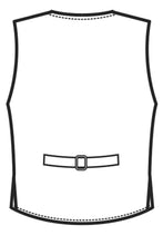 Carica l&#39;immagine nel visualizzatore di Gallery, Disegno rear Gilet doppiopetto unisex Damasco 033341
