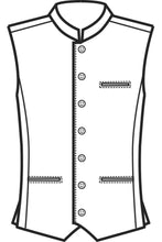 Carica l&#39;immagine nel visualizzatore di Gallery, Gilet Salisburgo disegno front

