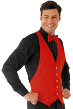 Carica l&#39;immagine nel visualizzatore di Gallery, Gilet bolero unisex rosso 035007
