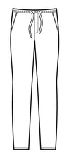 Carica l&#39;immagine nel visualizzatore di Gallery, Pantalone slim zip 043601 disegno front

