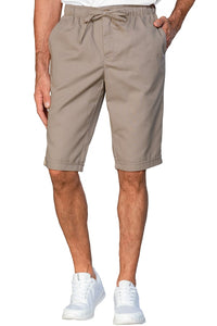 Pantaloncino Slim Zip Tortora