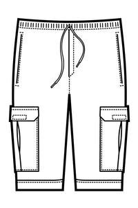 Pantacargo disegno front