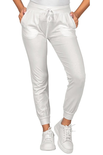Panta Olimpia Unisex in Cotone elasticizzato Bianco 044900