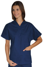 Carica l&#39;immagine nel visualizzatore di Gallery, Casacca Collo a V Cotone Blu 045002
