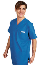 Carica l&#39;immagine nel visualizzatore di Gallery, Casacca Collo a V Cotone Azzurra 045400
