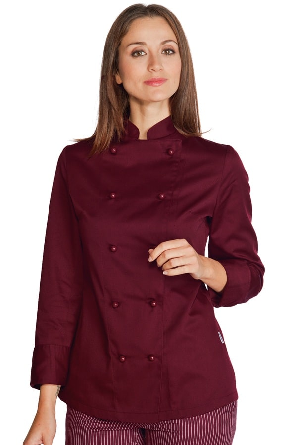 Giacca Lady chef bordeaux 057503