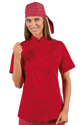 Giacca lady chef rossa 057507M