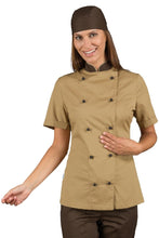 Carica l&#39;immagine nel visualizzatore di Gallery, Giacca Lady chef biscotto e moro 057615M
