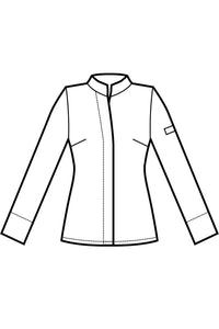 Giacca cuoca Boston disegno front