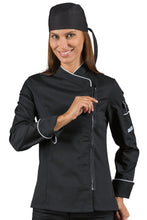 Carica l&#39;immagine nel visualizzatore di Gallery, Giacca Lady Zip nera 057712Z
