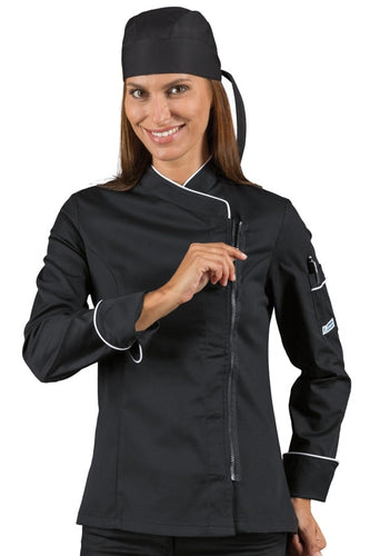 Giacca Lady Zip nera 057712Z