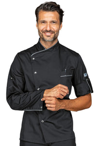 Giacca da cuoco manhattan nera 059711