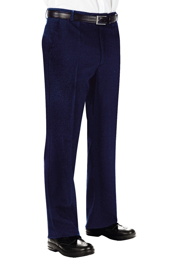 Pantalone senza pinces blu 063502