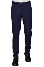 Carica l&#39;immagine nel visualizzatore di Gallery, Pantalone seattle misto lana blu 063632

