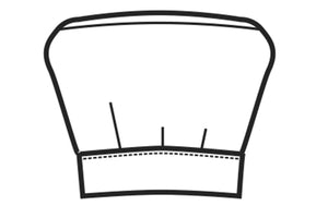 Cappello cuoco disegno front