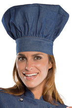 Carica l&#39;immagine nel visualizzatore di Gallery, Cappello cuoco jeans 075077
