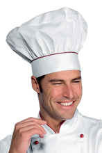 Carica l&#39;immagine nel visualizzatore di Gallery, Cappello cuoco bianco+rosso 075107
