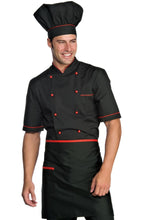 Carica l&#39;immagine nel visualizzatore di Gallery, Grembiule vita colours nero+rosso 086407
