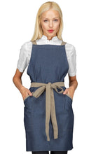 Carica l&#39;immagine nel visualizzatore di Gallery, Grembiule Oxford Jeans 088577
