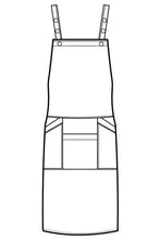 Carica l&#39;immagine nel visualizzatore di Gallery, Grembiule Samurai stone disegno front
