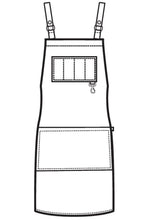 Carica l&#39;immagine nel visualizzatore di Gallery, Grembiule Bristol disegno front
