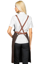 Carica l&#39;immagine nel visualizzatore di Gallery, Grembiule Bristol Moro e cuoio 088985
