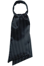Carica l&#39;immagine nel visualizzatore di Gallery, Ascot foulard Donna regimental nero 115321
