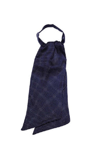 Ascot foulard punto spillo blu 115332