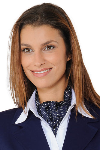 Ascot punto spillo blu 115332
