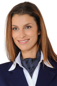 Ascot punto spillo blu 115332