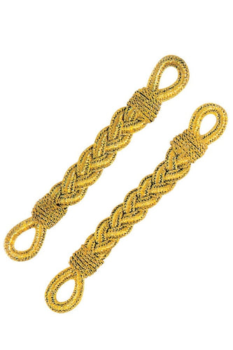 Coppia trecce dorate 123100