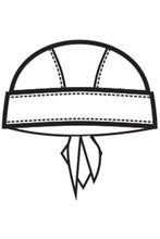 Carica l&#39;immagine nel visualizzatore di Gallery, Bandana isacco disegno front
