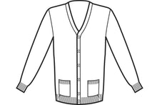 Carica l&#39;immagine nel visualizzatore di Gallery, Cardigan Isacco unisex disegno front
