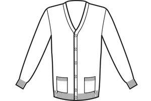 Cardigan Isacco unisex disegno front