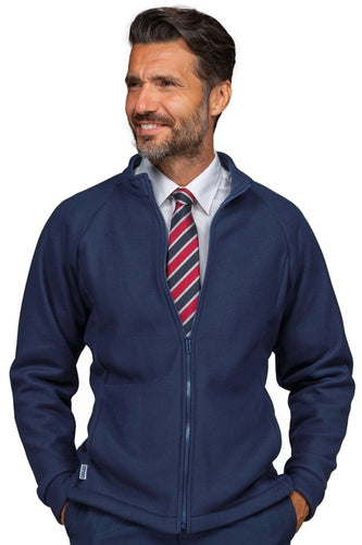 Pile unisex con zip blu 130302