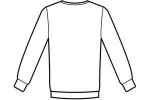 Felpa girocollo disegno rear