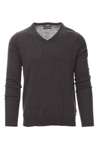 Maglia business uomo collo a V grigia