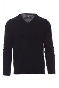 Maglia business uomo collo a V blue navy