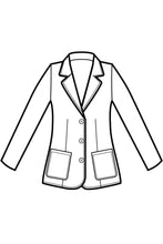 Carica l&#39;immagine nel visualizzatore di Gallery, Disegno Giacca Donna Maryland Jersey Front
