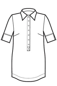 Blusa Java bianca Superdry light disegno