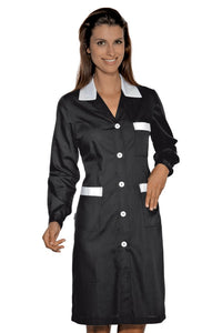 Camice Donna Positano Nero bordato