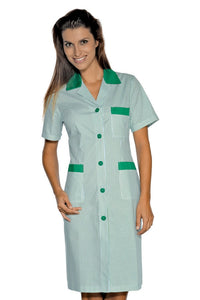 Camice Donna Positano Rigatino bordato polycotone - ITALIADIVISE