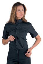 Carica l&#39;immagine nel visualizzatore di Gallery, Camicia Dublino Unisex coreana Nera
