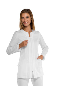 Casacca Aruba bianca con cerniera Zip 