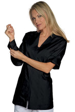 Carica l&#39;immagine nel visualizzatore di Gallery, Casacca Benidorm Nera polycotone light 015101
