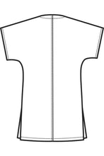 Carica l&#39;immagine nel visualizzatore di Gallery, Casacca collo a v Disegno rear
