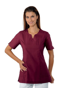 Casacca Tiffany in polycotone light Bordeaux