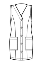 Carica l&#39;immagine nel visualizzatore di Gallery, Casacca Tropea disegno front
